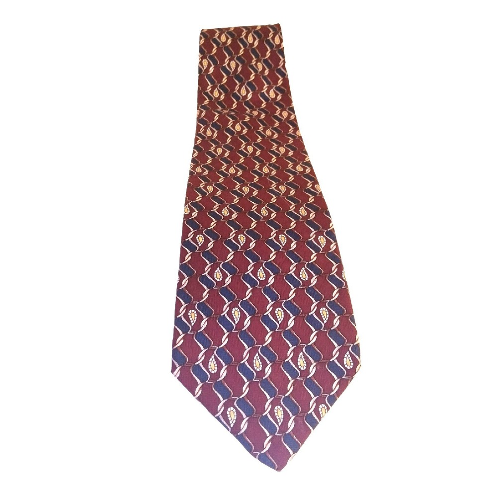 Geoffrey Beane‎ Tie Mens Classic Multicolor 100% Silk Necktie Made In USA